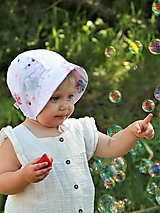 Detské čiapky - Letný detský čepček jednorožec a labuť - 15673879_