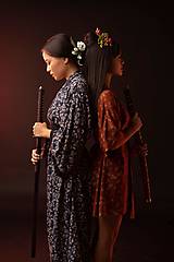 Šaty - Kimoná "Aspekty ženy" (Kimono z rôznych látok viskozy ecovero) - 15671502_