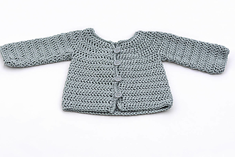 Detské oblečenie - Šedý svetrík MERINO/BAVLNA - 15672825_