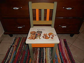 Nábytok - Detská drevená stolička - 15673357_