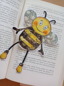 Papiernictvo - Včielka - záložka do knihy - 15675179_