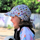 Detské čiapky - Letný detský šilt „ Violet “ - 15676038_