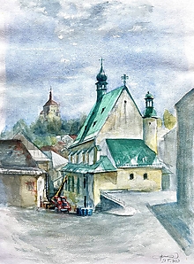 Obrazy - Banská štiavnica -Katarínka, Nový Zámok - 15675061_