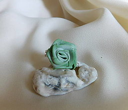 Prstene - prstienky ruzičky 4farby (Zelená) - 15674317_