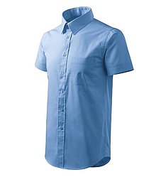 Polotovary - Pánska košeľa CHIC nebeská modrá 15 - 15674467_
