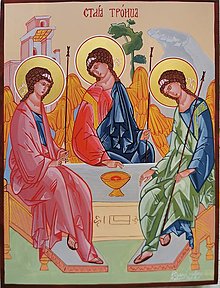 Obrazy - Ikona Svätá trojica - 15675105_