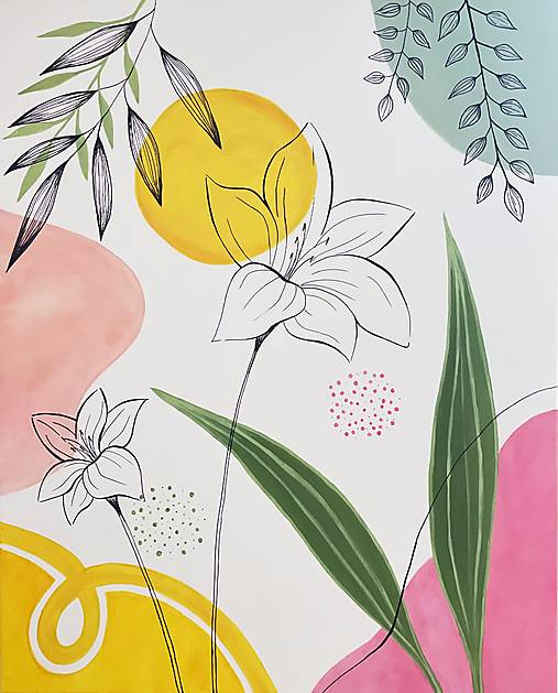 Obrazy - Veselý obraz - maľba - 15676972_