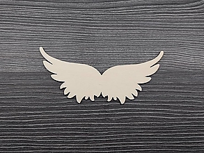 Polotovary - Drevený výrez anjelské krídla 3 - 15676134_