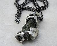 Náhrdelníky - Náhrdelník s cínovaným chromdiopsidom - 15678135_