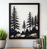 Abstraktný obraz silueta lesa