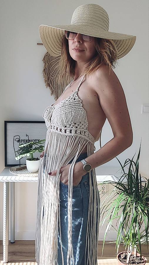 Macrame šaty/top