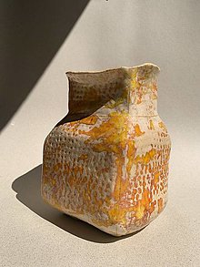 Dekorácie - Keramická váza Tangerine - 15679039_