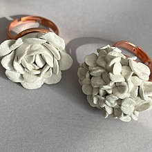 Iné šperky - Flower Ring - Rose Gold - 15679843_
