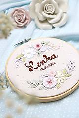 Darčeky pre svadobčanov - Výšivka Pastelová jar ♡ - 15681428_