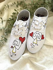 Ponožky, pančuchy, obuv - ♥ Ručne maľované tenisky ♥ - 15680967_