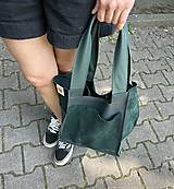 Veľké tašky - NOČNÝ LES kožená shopper kabelka - 15680634_