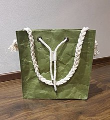Veľké tašky - Taška z prateľného papiera (Meď/Bronz) - 15680257_