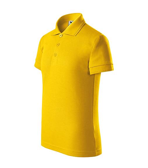 Polotovary - Detská polokošeľa PIQUE POLO žltá 04 - 15680898_