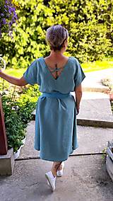 Šaty - Ľanové šaty - 15681573_