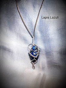 Náhrdelníky - náhrdelník s lapis lazuli - 15683684_