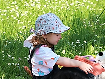 Detské čiapky - Letný detský šilt bagatelle - 15684805_
