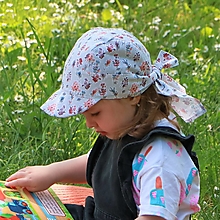 Detské čiapky - Letný detský šilt bagatelle - 15684814_