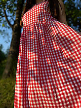Šaty - Bavlnené šaty červené - 15686860_