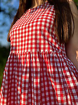 Šaty - Bavlnené šaty červené - 15686861_