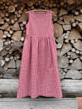 Šaty - Bavlnené šaty červené - 15686872_