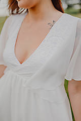 Tehotenské oblečenie - Svadobné šaty – Megan - 15685488_