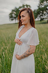Tehotenské oblečenie - Svadobné šaty – Megan - 15685489_