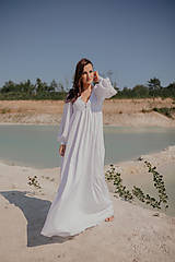 Tehotenské oblečenie - Svadobné šaty – Antika - 15685523_