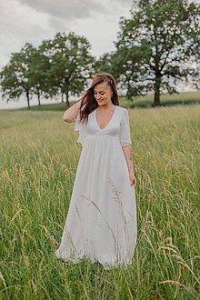 Tehotenské oblečenie - Svadobné šaty – Megan - 15685487_