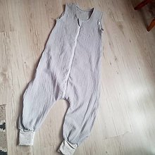 Detský textil - letný vak s nôžkami - mušelín 0,5 TOG (90) - 15685348_