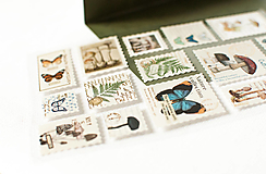  - Nálepky - poštové známky "Nature" - 15687349_