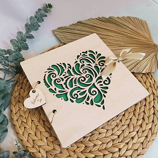 Papiernictvo - Drevený fotoalbum TEJNA - 15687368_