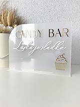 Tabuľky - Tabuľka Candy Bar - láska je sladká - 15687205_