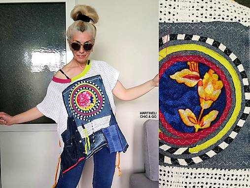 Topy, tričká, tielka - Biely dámsky čipkovaný top-Jedna veľkosť pre všetkých - 15687090_