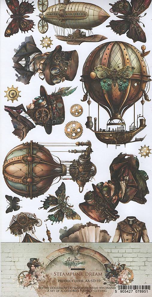  - Scrapbook papier extra set  Steampunk Dream - 15688301_