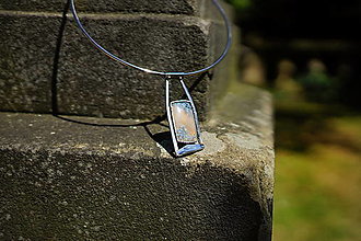 Náhrdelníky - Nerezový náhrdelník.... " Rectangle " - 15689934_