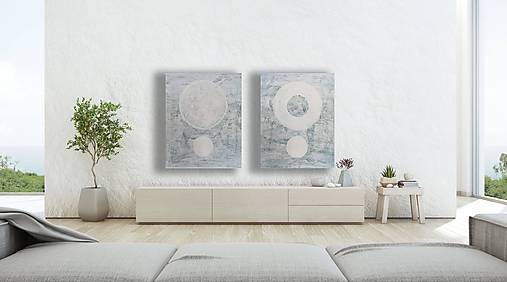 Obrazy - Predám abstraktné obrazy - moja polovička, connection. - 15688928_