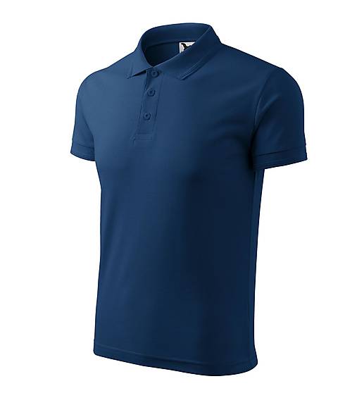 Polotovary - Pánska polokošeľa PIQUE POLO polnočná modrá 87 - 15689153_