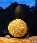 Dekorácie - Gourd #G12 | Kalabasa, prírodná drevená dekorácia - 15689031_