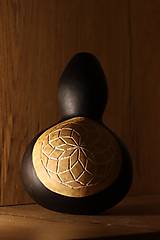 Dekorácie - Gourd #G12 | Kalabasa, prírodná drevená dekorácia - 15689160_