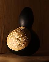 Dekorácie - Gourd #G12 | Kalabasa, prírodná drevená dekorácia - 15689162_