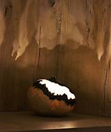 Svietidlá - Gourd #G04 | Kalabasa, prírodná drevená lampa a dekorácia - 15689201_