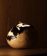 Svietidlá - Gourd #G04 | Kalabasa, prírodná drevená lampa a dekorácia - 15689222_