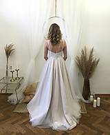 Šaty - Nežné tylové svadobné šaty na ramienka Klaudie - 15688328_