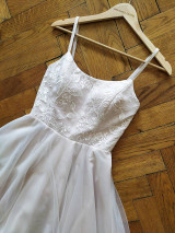 Šaty - Nežné tylové svadobné šaty na ramienka Klaudie - 15688331_