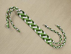 Náramky - Pletený koberec - pletený náramok (zelený) - 15688273_